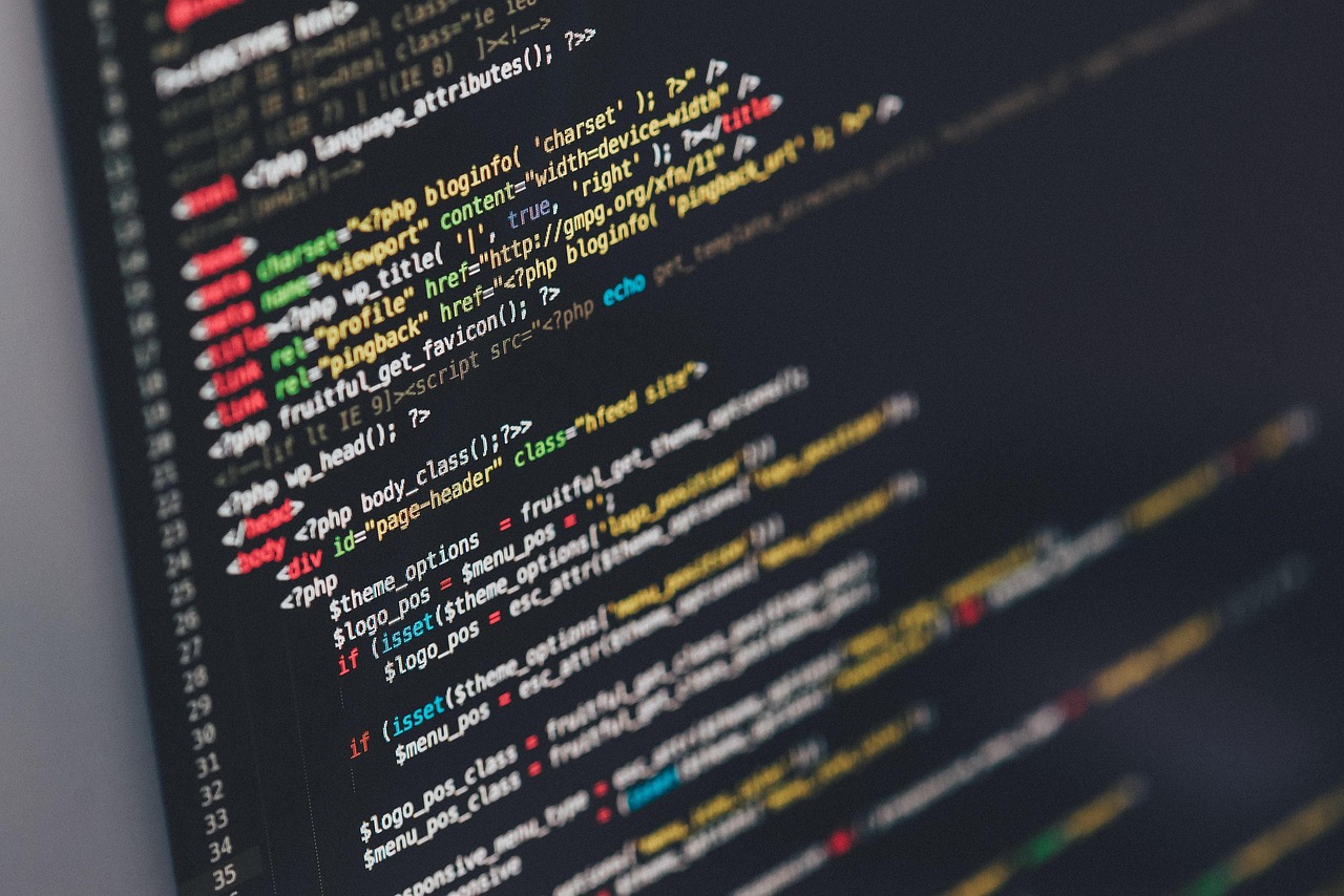 Quellcode auf einem Bildschirm
